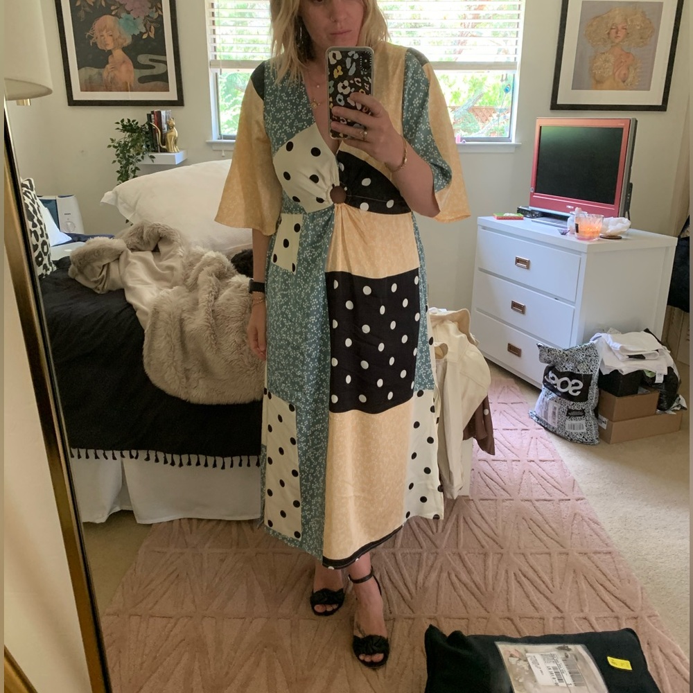 Lulu's Multicolor Patchwork Dress - image 3